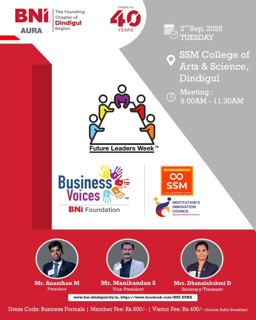 IIC BUSINESS VOICES BNI AURA FOUNDATION - 2025