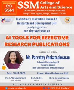 SSM COLLEGE OF ARTS AND SCIENCE, DINDIGUL.