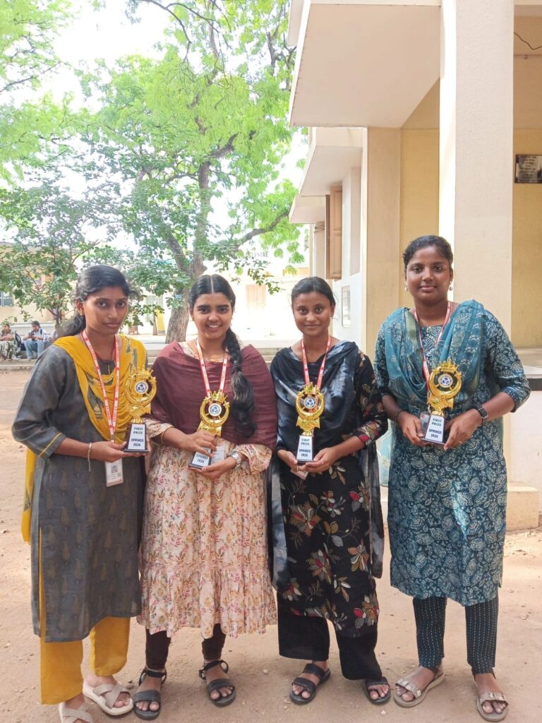 First Prize in the Short Film Competition at the Fatima College Inter-College Meet – 2026, Madurai