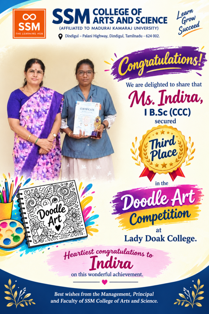 SSM College Doodle Art Congratulations Poster